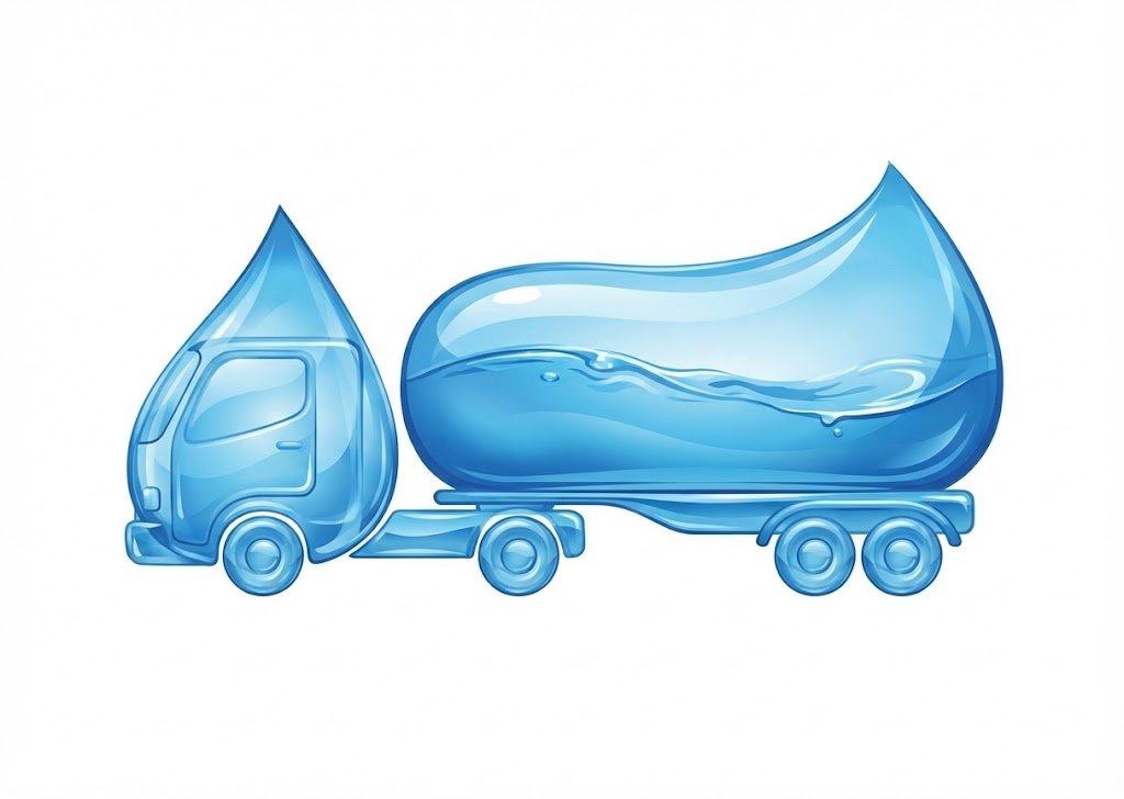 Illustration camion hydrocureur pour vidange fosse septique et pompage